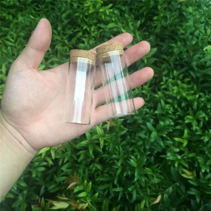50 pcs 30x70 mm 30ml Flat Bottom Glass Tube Bottles With Corks Wishing Stars Decorative Vials Empty Scented Tea Little Jars 5