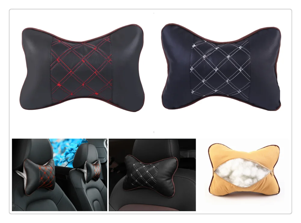 Auto safety pillow car headrest breathing seat head rest cushion for Ford Transit Ranger Mustang Ka Fusion Focus F-150 |