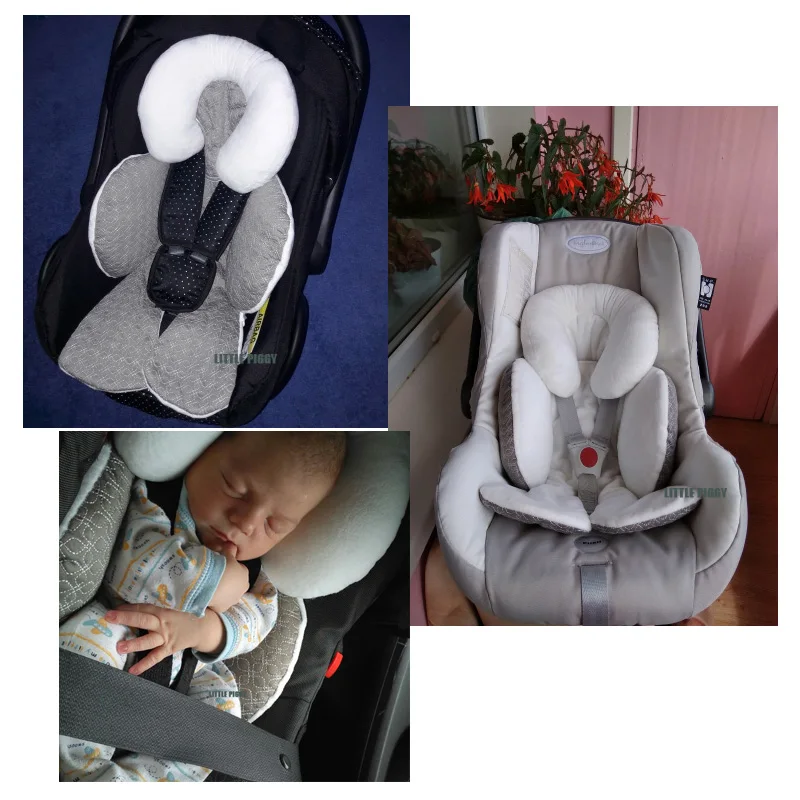 Bee Infant Baby Cozy Lounger Cushion Head and Body Support Cushion Compatible with Stroller Car Seat High Chair Crib Bassinet and Bed 