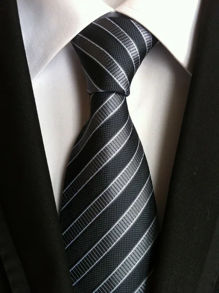 Мужские 8 см модные белые черные галстуки фиолетовый полосатый галстук желтый галстук красный галстук для свадьбы для мужчин официальный
