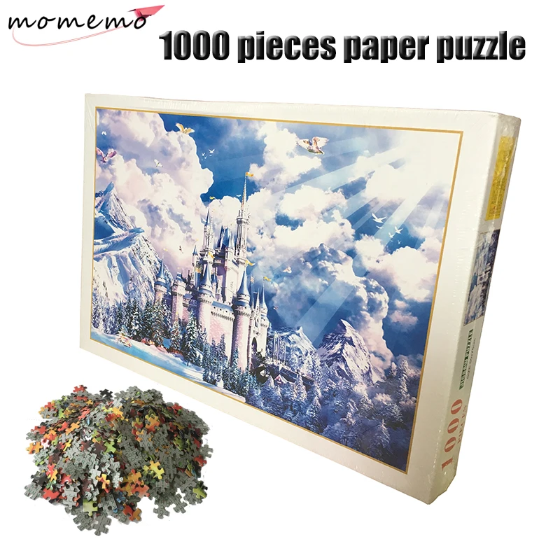 

MOMEMO The Castle Common Paper Puzzles 1000 Pieces Adult Puzzle Assembling Puzzle Jigsaw 1000 Pieces Toys Puzzle for Children