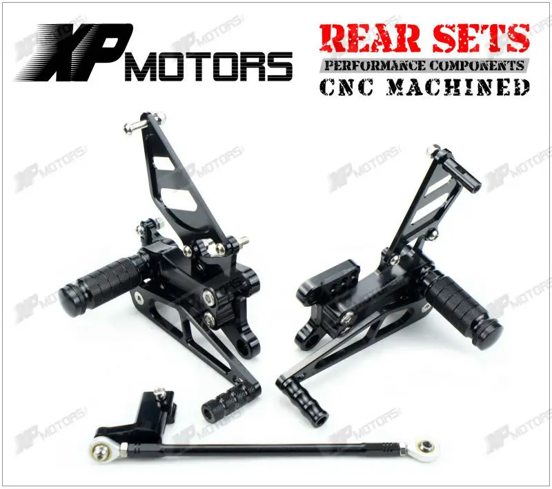 

CNC Adjustable Rearset Foot Peg Rear Sets For Honda CBR929 CBR929RR 2001 2002 Black