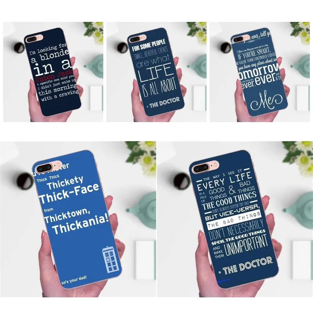 For Huawei P7 Honor 4C 5A 5C 5X 6 6C 6A 6X 7 7X 8 9 V8 V10 Y3II Y5II Y6II G8 Play Lite TPU New Style Dr Who Quotes | Мобильные