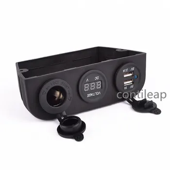 

IZTOSS Good Quality Marine Car Accessories Rv Three Hole Dual USB Charger Socket Tent Panel 5V 2.1A / 1A Waterproo