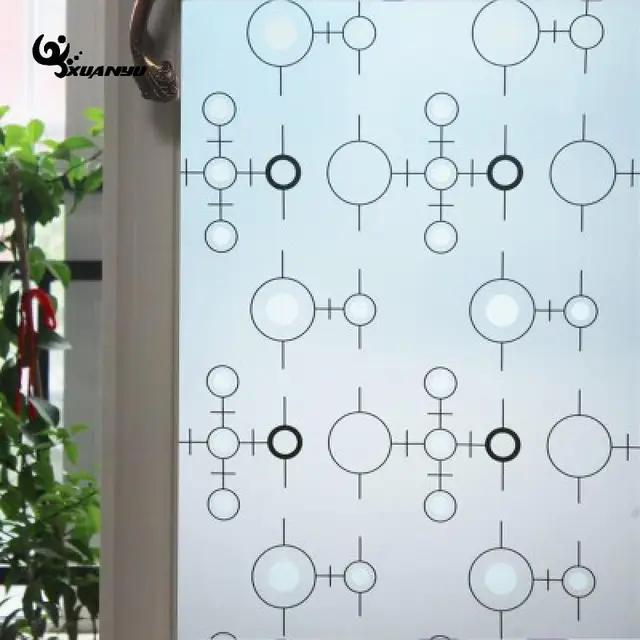 Buy PVC Translucent & Adhesive & Concise Glass sticker Removable Window