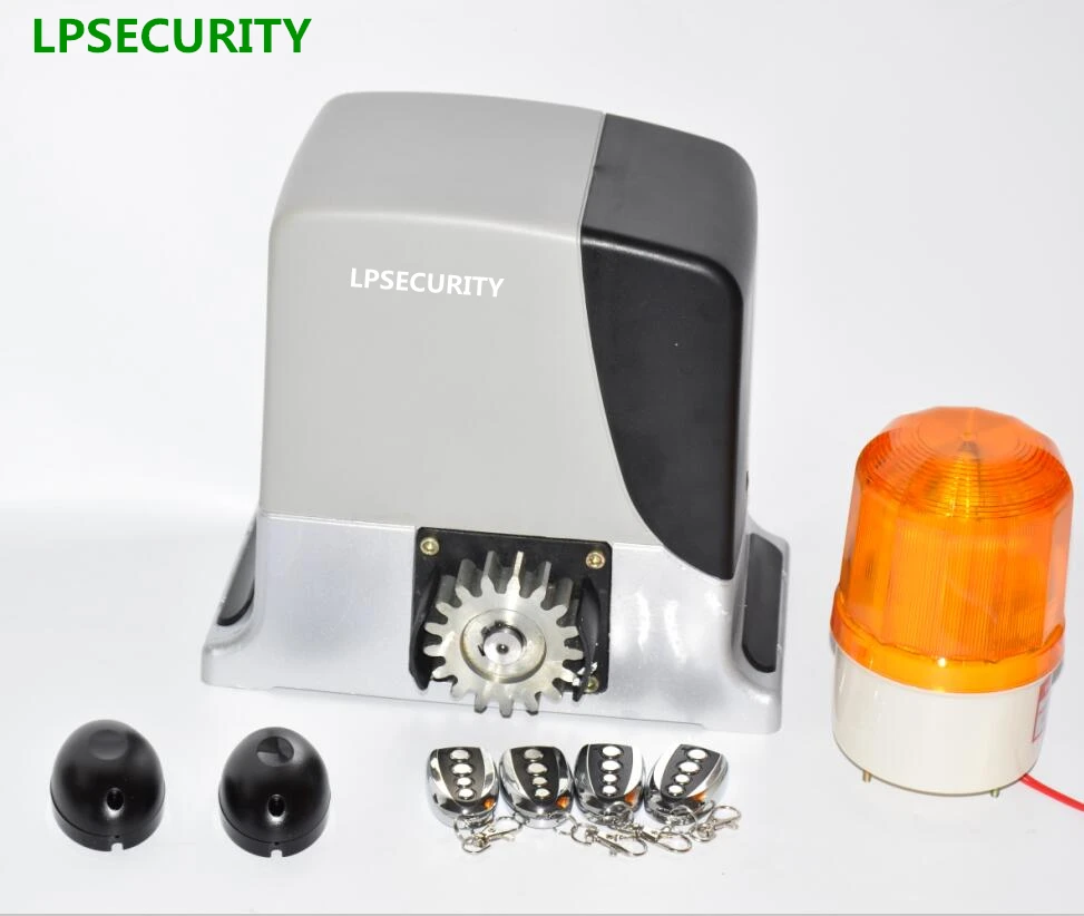 US $128.25 LPSECURITY 600kg Automatic Sliding Gate Opener Motor With 4 Remote ControlsPhotocell Lamp Gsm Button Optional