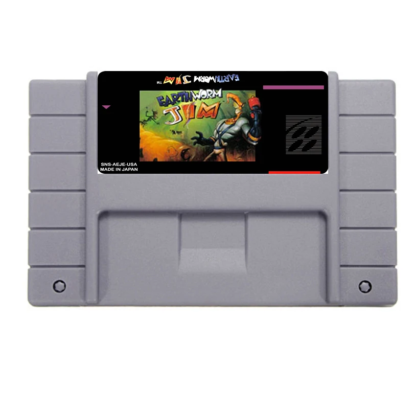 Горячая Распродажа 16bit 46pin карточки для Супер игры-Earthworm Jim | Электроника