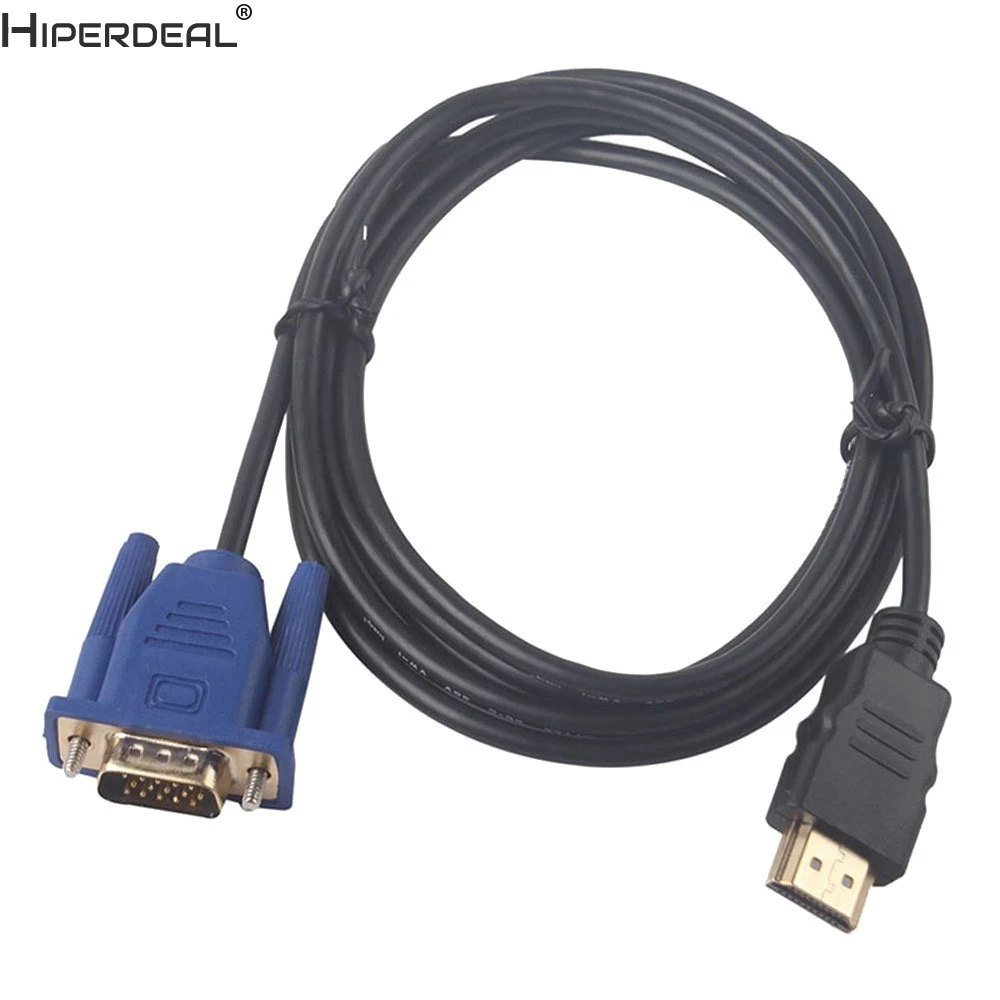 HIPERDEAL HDMI кабель HDMI к VGA 1080P HD с аудио кабель-адаптер HDMI к VGA Кабель Oct30 HW