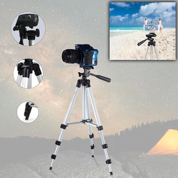 

Aluminum Professional Telescopic Camera Tripod Stand Holder For Digital Camera Camcorder Tripod For iPhone Samsung Smart Phone