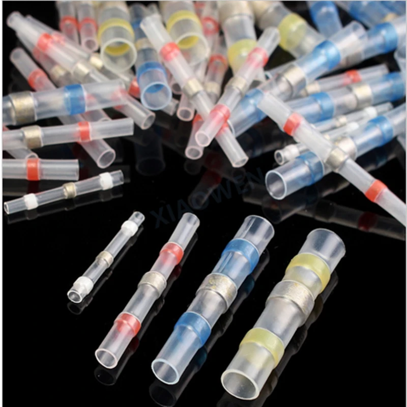 Lowest Price 10PCS Waterproof Solder Seal Heat Shrink Butt Wire Connectors Terminals Electrical Copper with a Soldering Sleeve |