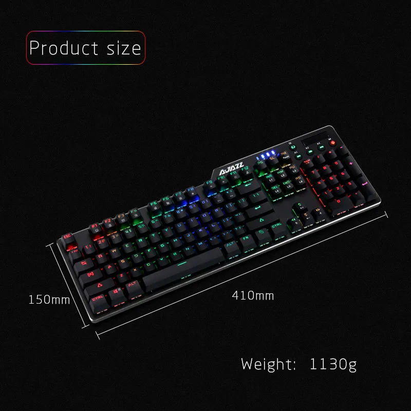 Кабель для игр VOBERRY Ajazz AK35I RGB механическая клавиатура с зеленой осью