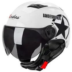 Анды шлем мотоциклетный унисекс Винтаж Байкер скутер половина открытым уход за кожей лица мотоциклетный шлем Capacetes мотоцикл