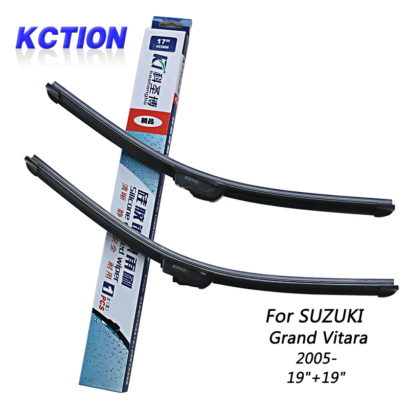 

Car Windshield Wiper Blade For For SUZUKI Grand Vitara (2005-) ,19"+19", silicone wiper, Bracketless, Car Accessories