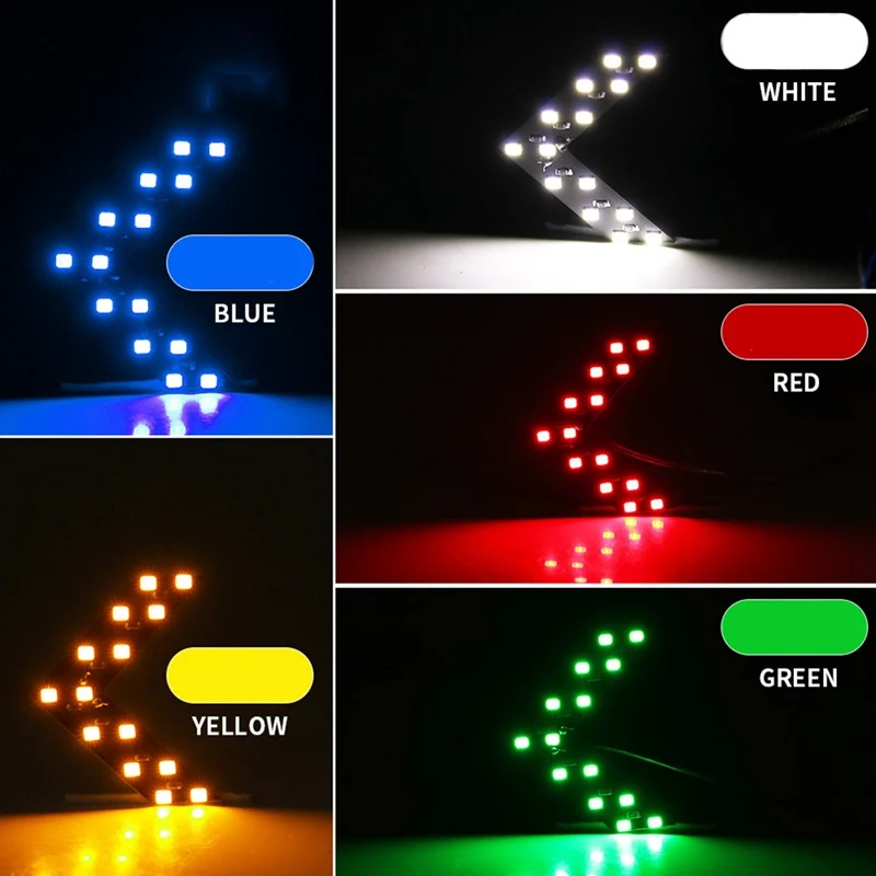 

2 Pcs/lot 14 SMD LED Arrow Indicator Light For Car Rear View Mirror Indicator Turn Signal Light Car LED Rearview Mirror Light