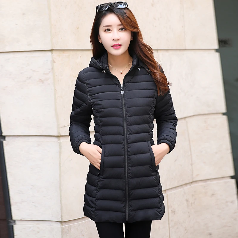2018 Rushed Sale Solid Full Winter Jacket Women Cotton Parkas Ladies Large Size Loose Warm Fashion Female Hooded Coats Mf009 