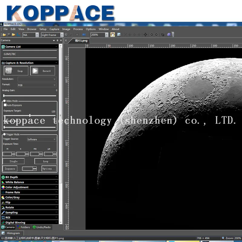  KOPPACE 6.3 megapixel astronomical camera USB3.0 HD1.25 inch InterfaceSupport Photo and VideoAstron