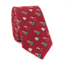 Мужские аксессуары галстук 6 см красный Рождественский узор мужской галстук для шеи мужской галстук для вечеринок вечерние Gravatas