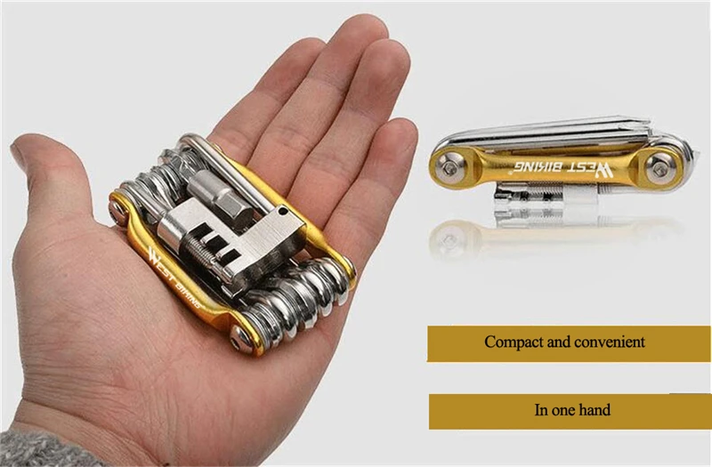 WEST BIKING Multi Bicycle Repair Tool Steel Bike Tool Wrench Herramientas Bicicleta 11 In 1 Road MTB Bike Portable Cycling Tools - Image 6