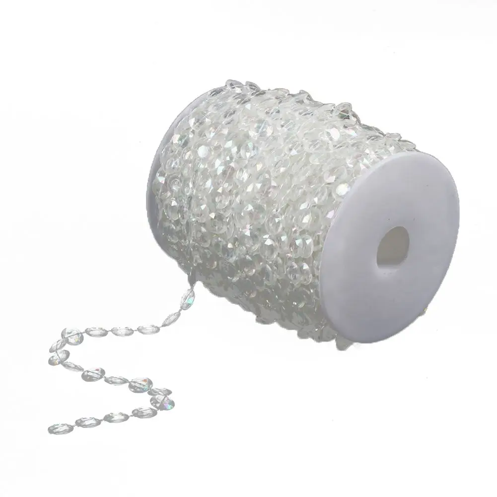 99 FT Garland Strand Acrylic Crystal Bead Wedding Decorationcrystal
