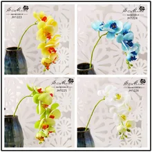 70-90 см бежевый розовый синий белый искусственная Орхидея, бабочка цветок для дома сад фестиваль вечерние украшения искусственные цветы