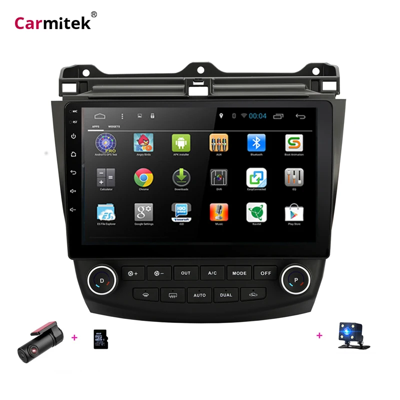 2 din Android автомобильный dvd gps плеер навигационная система для Honda Accord 7 2003 2004 2005 2006 2007 Navi мультимедийный навигатор стерео