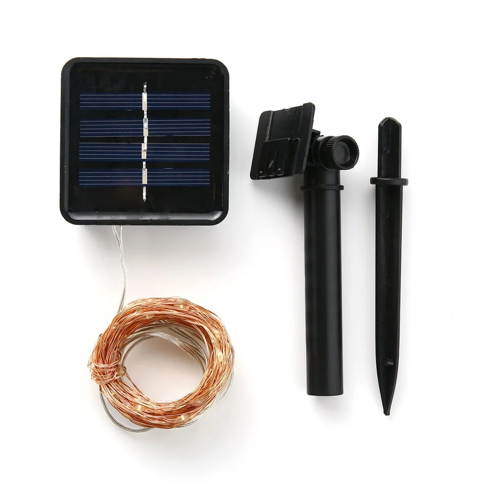 

Micro String Lights Solar Battery Powered 10M/100 LED Copper Wire Fairy Lights Solar Outdoor Garden Decorative Light Waterproof