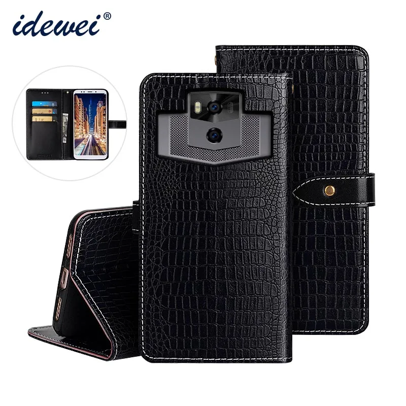 

Ulefone Power 5 Case Cover Luxury Leather Flip Case For Ulefone Power 5 Protective Phone Case Crocodile Grain