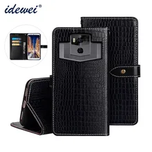 Ulefone мощность 5 чехол Роскошный кожаный флип для Ulefone мощность 5 защитный чехол для телефона Крокодил зерна