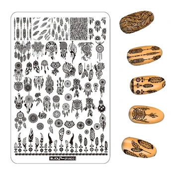 

1Pcs 9.5*14.5CM Beauty Lace Flower Pattern Nail Stamping Plate Nail Designs Rose Flower Heart Template Nail Art Image Plate