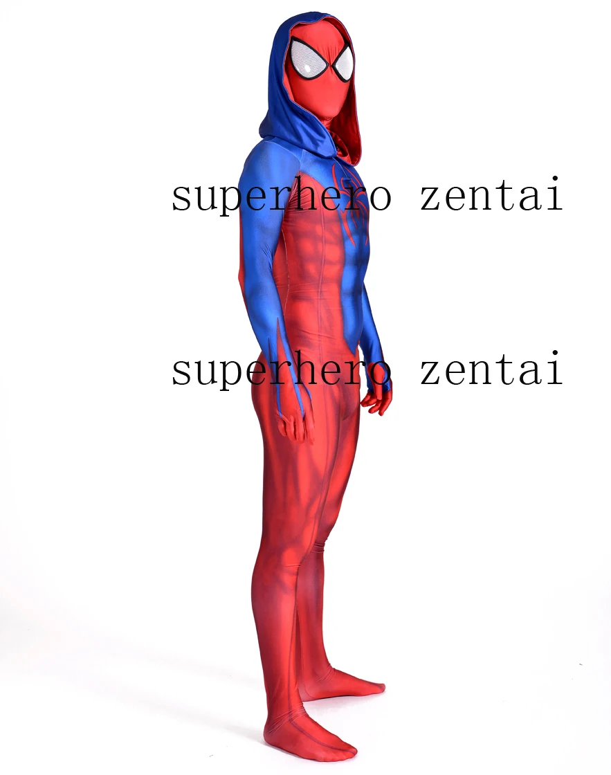Новинка; толстовка с капюшоном Ben Reilly «Человек-паук»; карнавальный костюм; костюм на заказ с 3D принтом; костюм с изображением алого паука из лайкры Zentai «Человек-паук»; боди