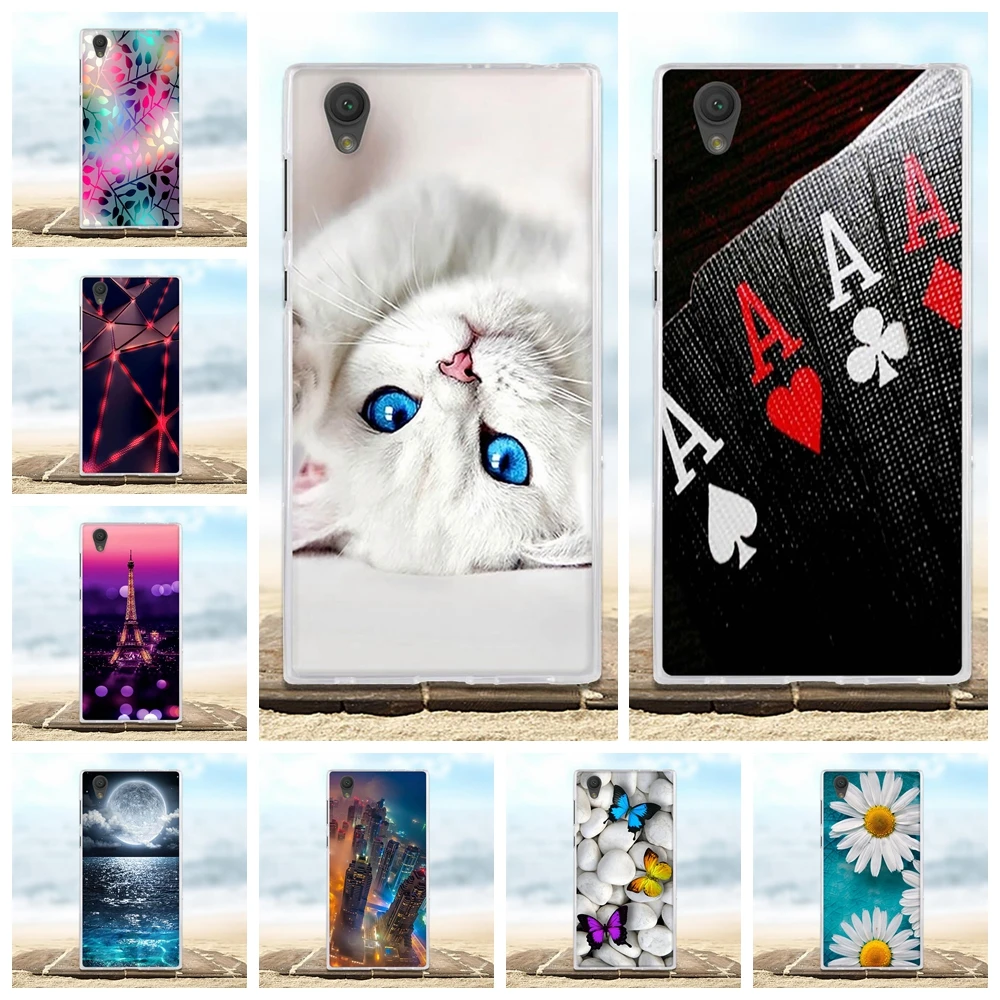 Чехлы для телефонов Sony Xperia L1 G3311 G3312 G3313 чехол с милым 3d-котом L 1 мягкий силиконовый