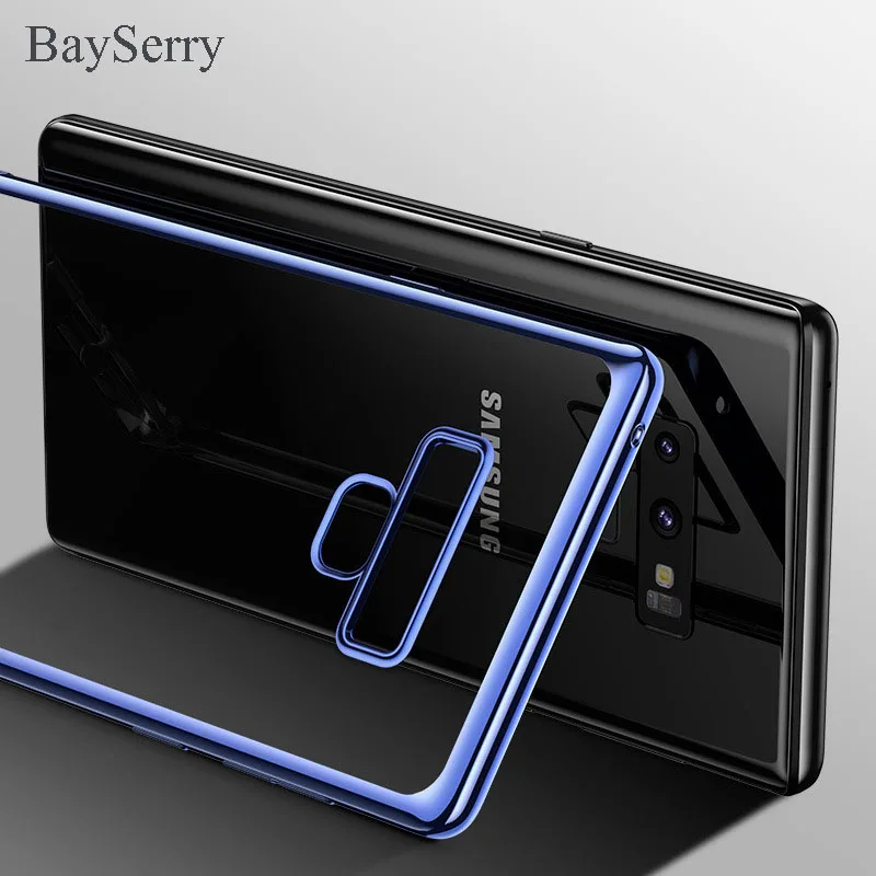 

Ultra Thin Soft TPU Case For Samsung Note 9 Plating Luxury Transparent Silicone Phone Case For Samsung Galaxy Note 9 Phone Cover