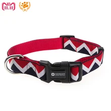 

Outdoor Nylon Dog Collars Mascotas Pet Dogs Neck Straps Puppy Led Dog Collar Strong Colorful Wave 40-62CM Adjustable HD002004