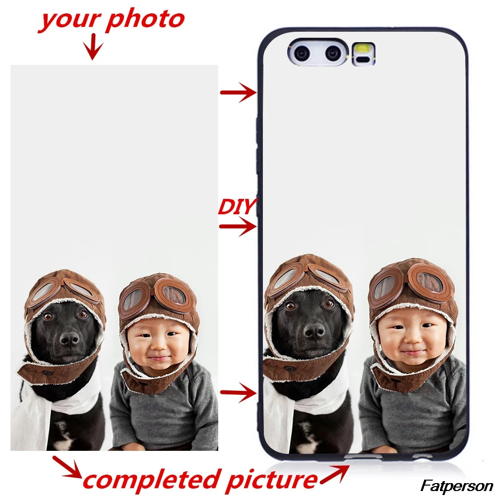 

Photo Picture Print Custom Phone Cases For Huawei P9 P10 P20 P30Lite P8Lite 2018 Case Cover DIY Silicone Matte Soft Back Cover