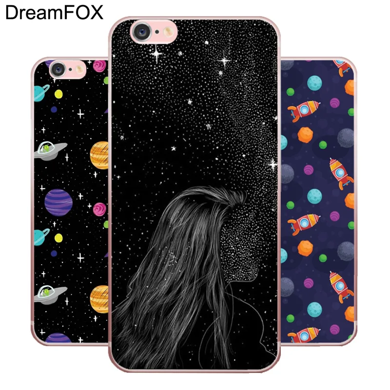 Goedkoop DREAMFOX M331 Mode Ruimte Ontwerp Zachte TPU Silicone Case Cover Voor Apple iPhone X XR XS Max 8 7 6 6 s Plus 5 5 s SE 5C 4 4 s