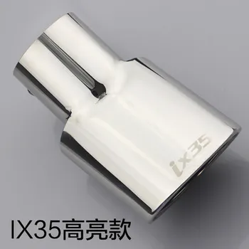 

Car styling stainless steel Grilled blue exhaust pipe tail rear muffler tip pipes 1pcs for Hyundai IX35 Accessories