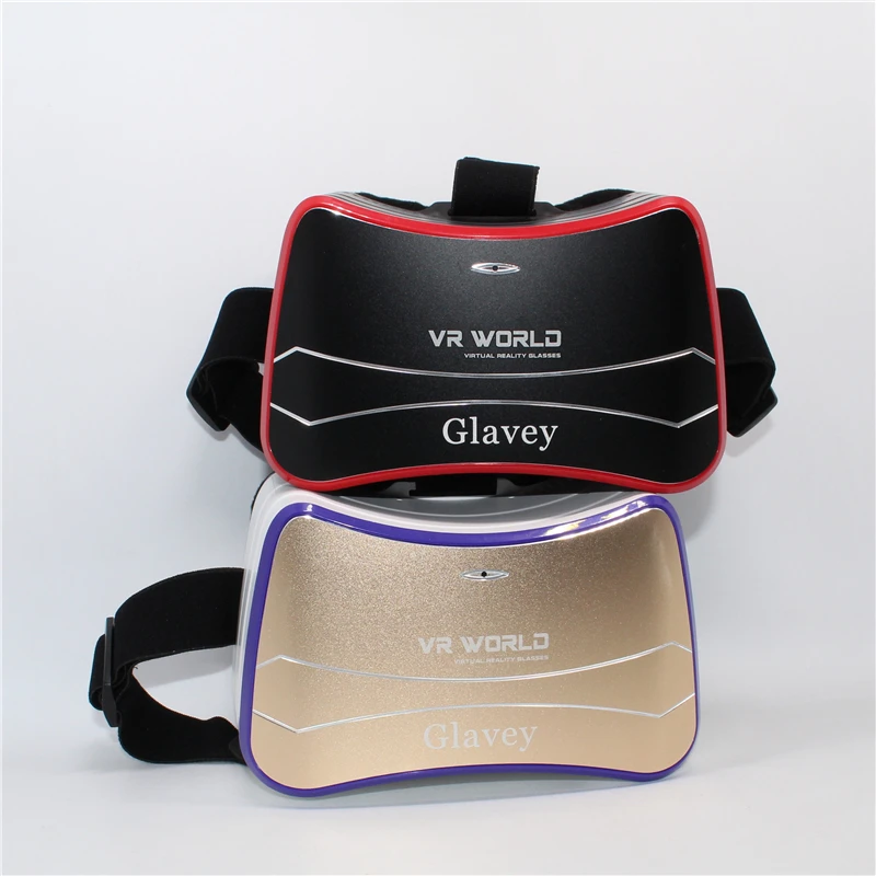 Glavey VR Headset Android 4.4 HD IPS Screen 720*1280 Resolution 1G+8G Quad Core Virtual Reality 3D Glasses Wifi Bluetooth