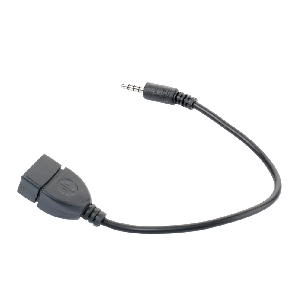 Адаптер конвертера типа A с разъемом AUX для автомобиля 20 см 3 5 мм|adapter cable|to usbconverter