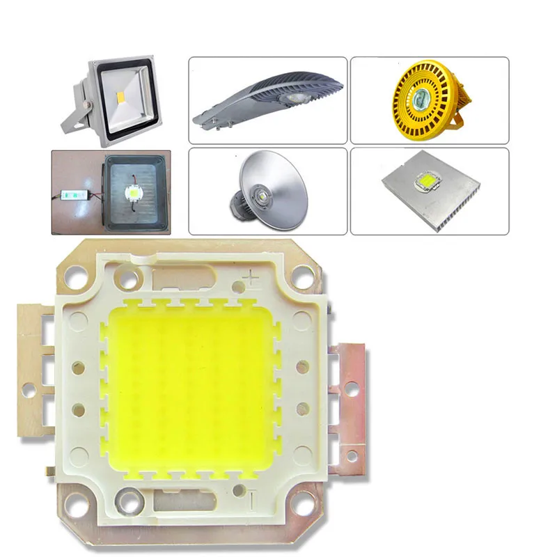 

8000LM High Power LED Floodlight Chip 10W 20W 30W 50W COB SMD LED Bead Diy Chip Flood Spotlight Outdoor Lighting Super Bright