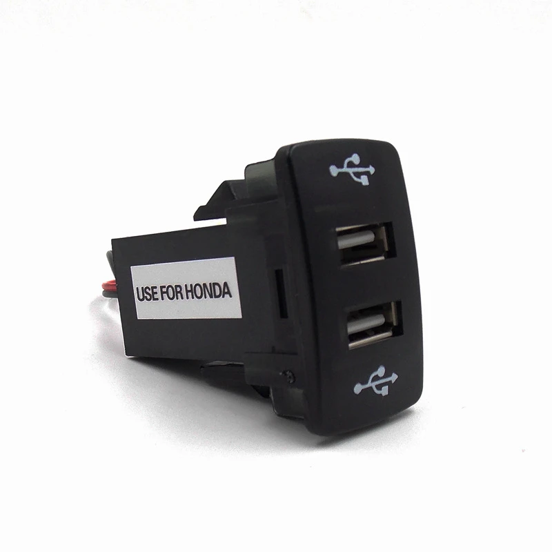 Dual USB Power Socket with Audio Port for iPhone Charger Smart 