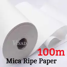 100 м слюда Ripe Rice paper рулон китайская не Абсорбирующая живопись, каллиграфия Бумага художника живопись поставки