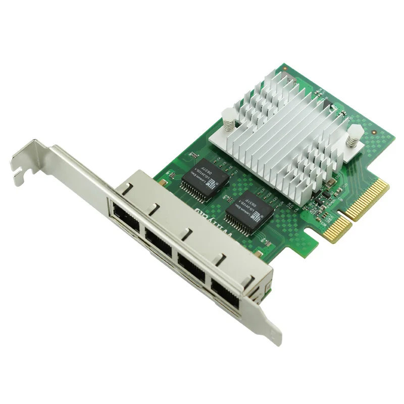 PCIe X4 Quad Port Gigabit Server Card 10/100/1000Mbps NHI350AM4 Chipsetin Network