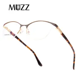 MUZZ кошачий глаз Стиль Для женщин оптических оправ металла очки кадр Для женщин рецепт очки прозрачные Близорукость Компьютерные очки