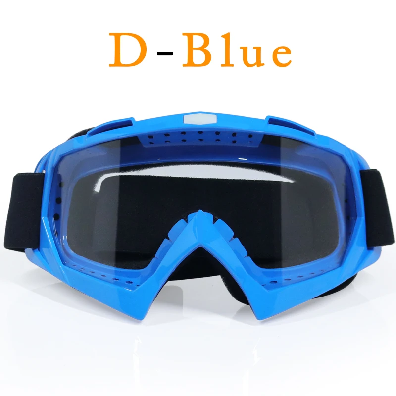 Взрослые очки для мотокросса мотоциклетные очки ATV очки цветные линзы черная оправа лыжные очки для шлема по бездорожью - Цвет: 9