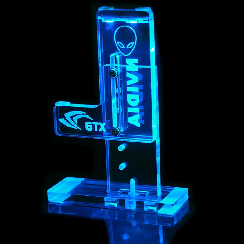 External Graphics Card Holder Stand Mounting Bracket For GTX 1080 1060 1070 1050 1030 980 970 960 950 750 660 650ti Led light