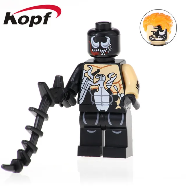 Best Price 20Pcs Super Heroes Deadpool 2 Series Bricks Carnage Cable DIY Venom Zombie Building Blocks For Kids Toys Best Gift XH 662