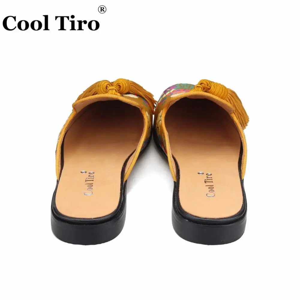 Jacquard Mules Slippers tassel (10)