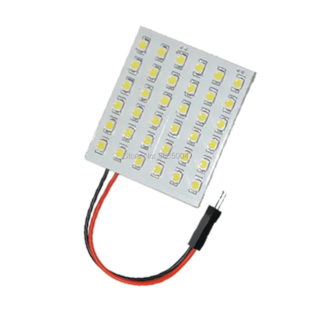 10 шт. 36 3528 6*6 Smd Led Панель белый T10 Ba9s гирлянда для чтения автомобилей светильник Светодиодные лампы 12V