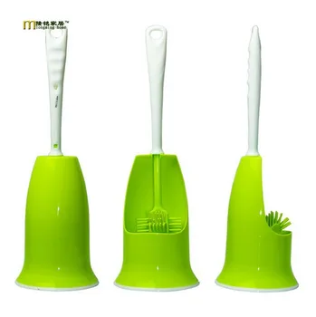 

1PC New Arrival 7 Color Creative TRP Multi Directions Toilet Brush Washing Room Groove Cleaner Brush Home Clean OK 188