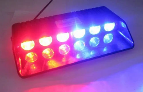 6 LED лобовое стекло автомобиля светодиодный стробоскоп сигнальный фонарь 12 в 18 Вт